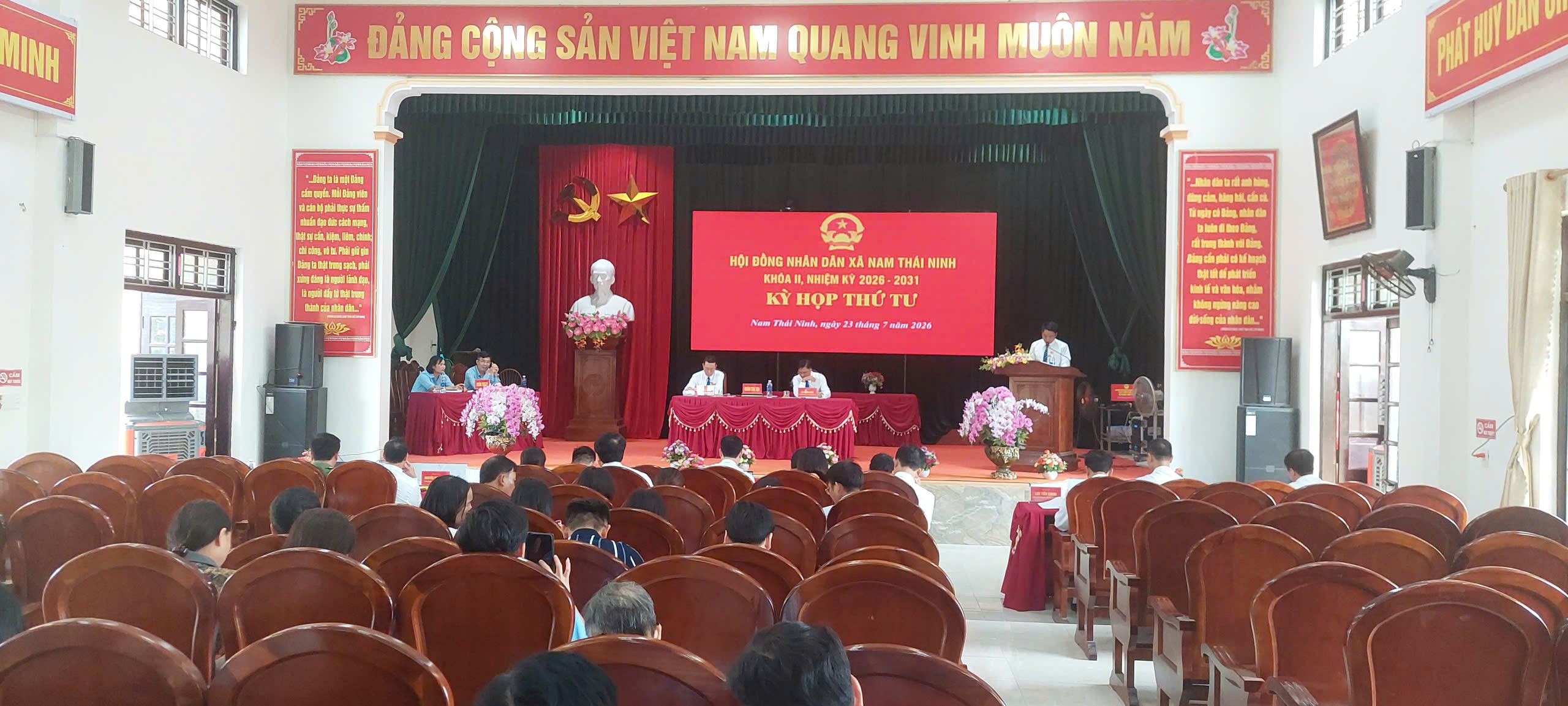 XÃ NAM THÁI NINH KHAI MẠC KỲ HỌP THỨ TƯ, HĐND XÃ KHÓA II, NHIỆM KỲ 2026 – 2031