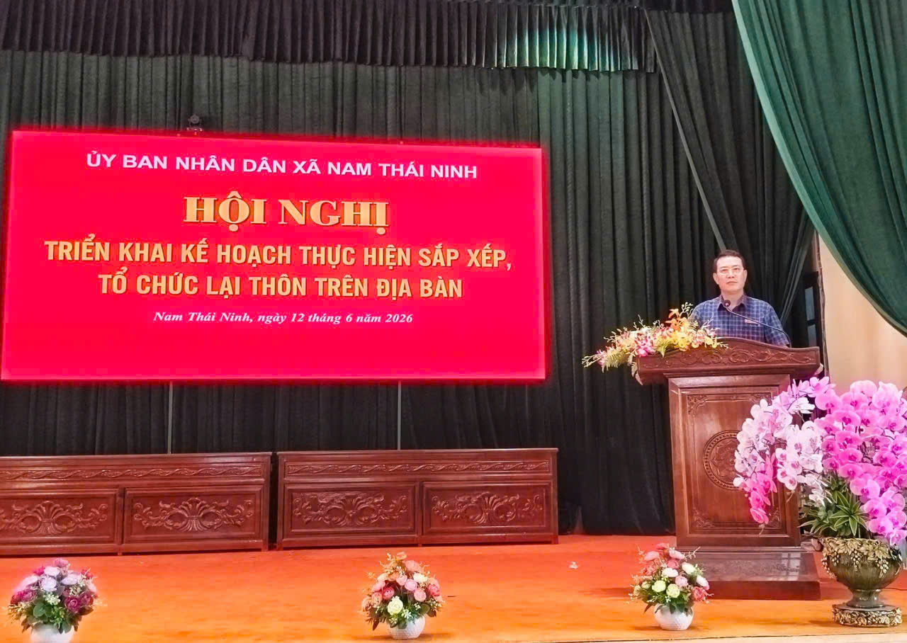 NAM THÁI NINH TRIỂN KHAI KẾ HOẠCH THỰC HIỆN PHƯƠNG ÁN SẮP XẾP, TỔ CHỨC LẠI THÔN