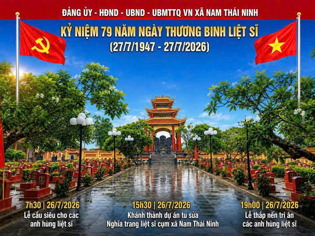 BÀI TUYÊN TRUYỀN  KỶ NIỆM 79 NĂM NGÀY THƯƠNG BINH - LIỆT SĨ (27/7/1947 - 27/7/2026)