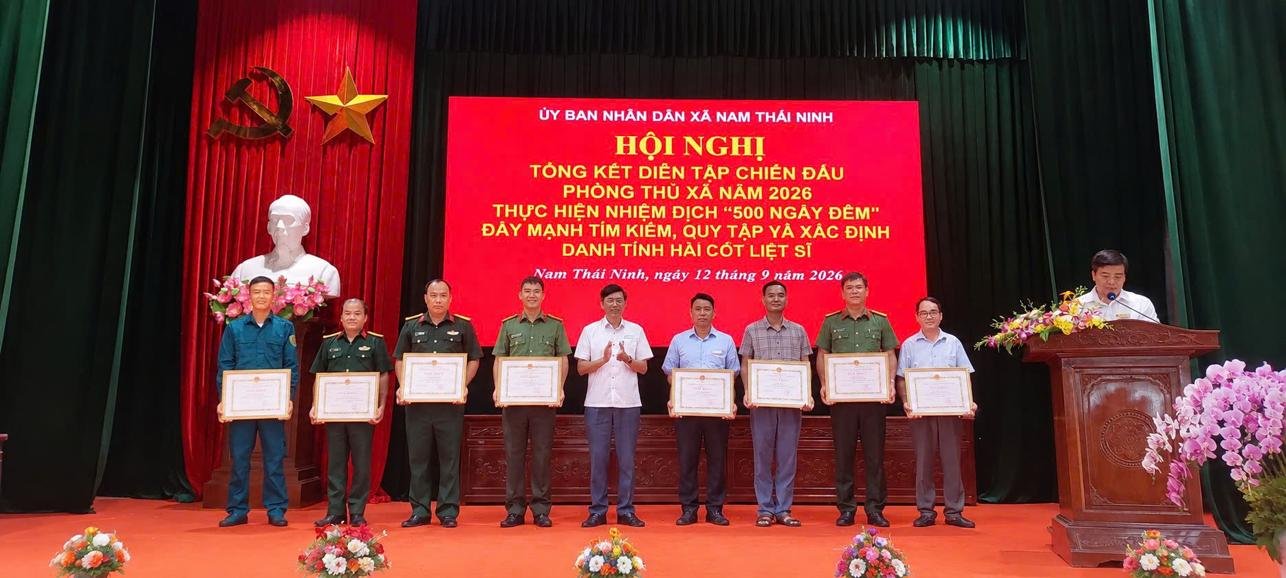 NAM THÁI NINH TỔNG KẾT DIỄN TẬP CHIẾN ĐẤU PHÒNG THỦ NĂM 2026 VÀ THỰC HIỆN “CHIẾN DỊCH 500 NGÀY ĐÊM”