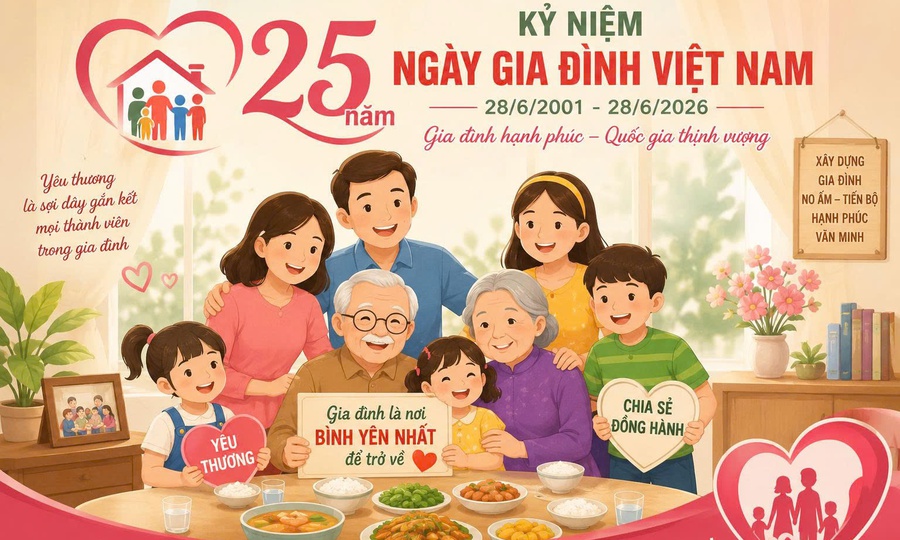 KỶ NIỆM 25 NĂM NGÀY GIA ĐÌNH VIỆT NAM (28/6/2001 - 28/6/2026)