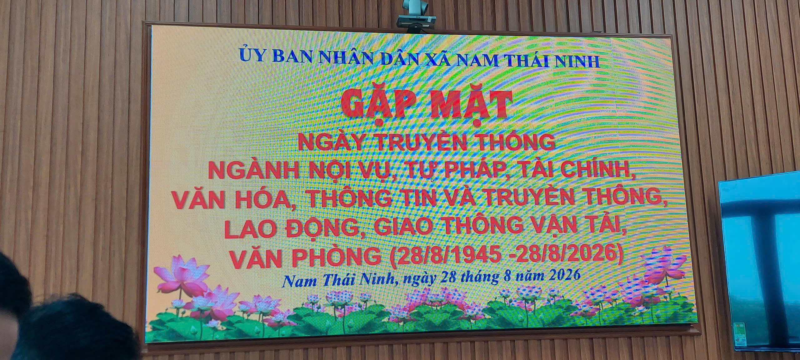 UBND XÃ NAM THÁI NINH TỔ CHỨC GẶP MẶT KỶ NIỆM 81 NĂM NGÀY TRUYỀN THỐNG CÁC NGÀNH HÀNH CHÍNH NHÀ NƯỚC (28/8/1945 - 28/8/2026)