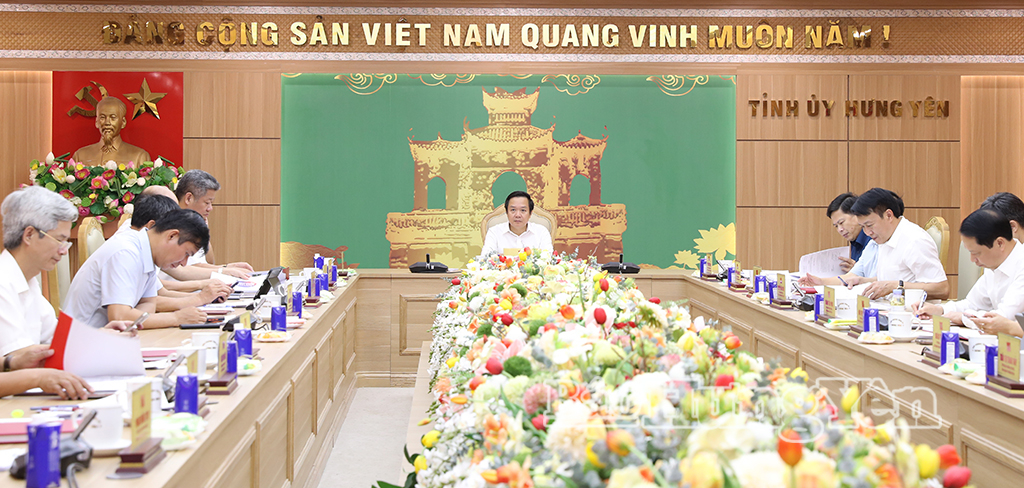 BAN THƯỜNG VỤ TỈNH ỦY HỌP CHO Ý KIẾN VỀ NHIỀU NỘI DUNG QUAN TRỌNG