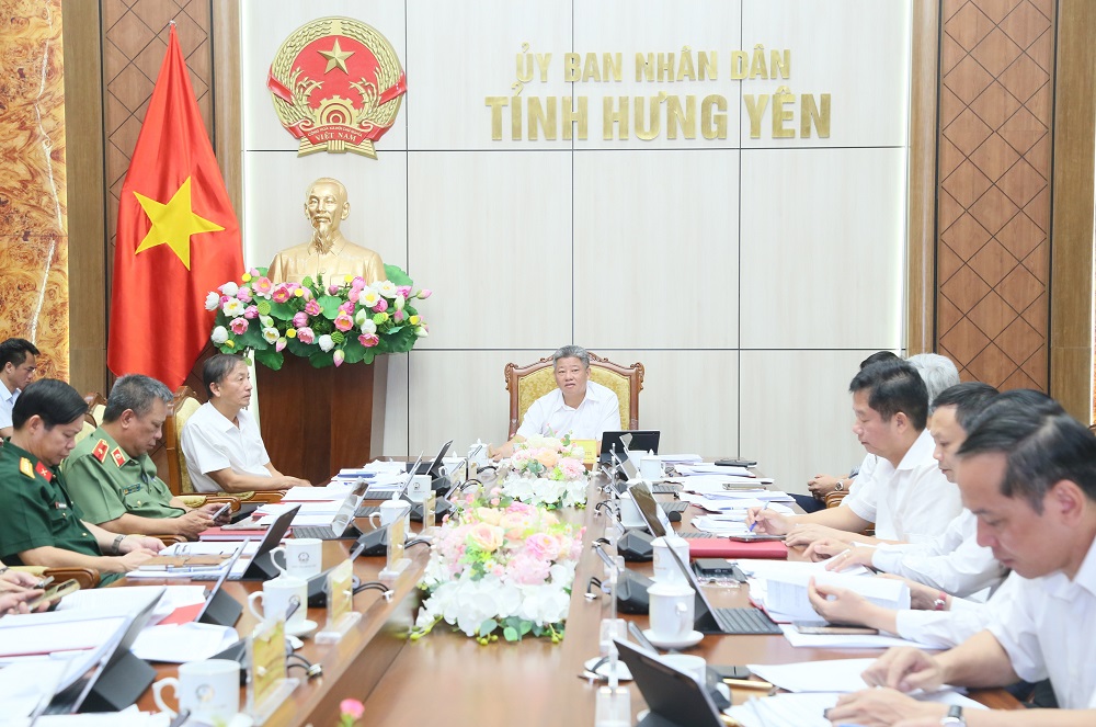 UBND tỉnh tổ chức họp thường kỳ tháng 8/2026 và hội nghị trực tuyến với các xã, phường