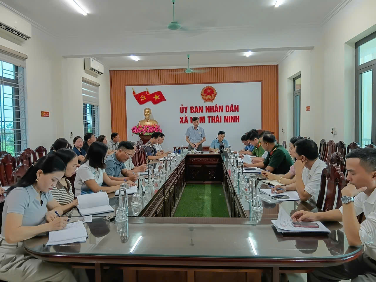 UBND XÃ NAM THÁI NINH GIAO BAN THÁNG 9, ĐÁNH GIÁ KẾT QUẢ THIỆN HIỆN NHIỆM NHIỆM THÁNG 8, TRIỂN KHAI NHIỆM VỤ TRỌNG TÂM THÁNG 9 NĂM 2026