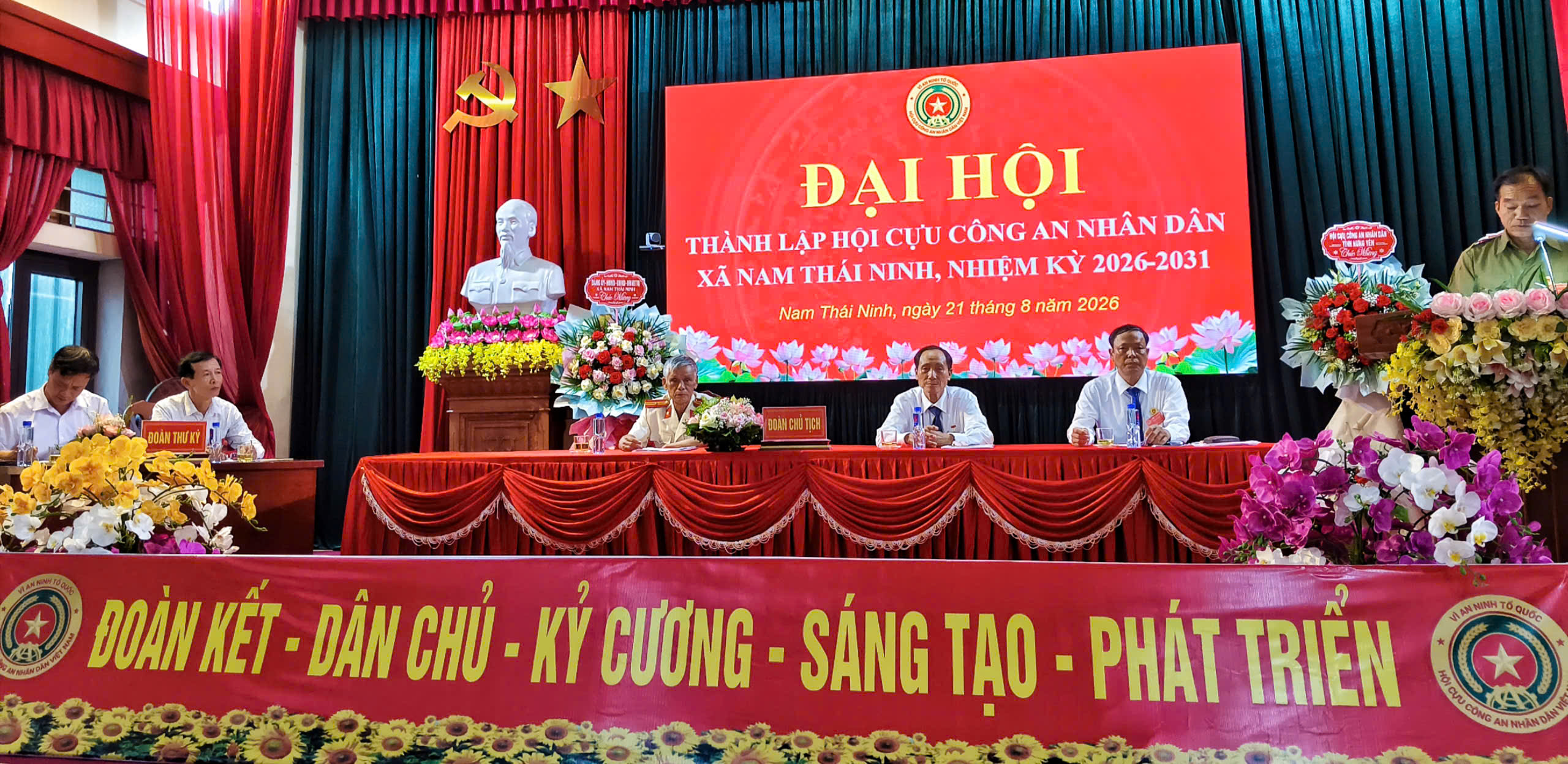 HỘI CỰU CÔNG AN NHÂN DÂN XÃ NAM THÁI NINH TỔ CHỨC THÀNH CÔNG ĐẠI HỘI LẦN THỨ I, NHIỆM KỲ 2026 – 2031