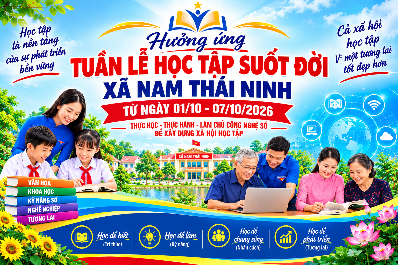 TUYÊN TRUYỀN TUẦN LỄ HƯỞNG ỨNG HỌC TẬP SUỐT ĐỜI NĂM 2026