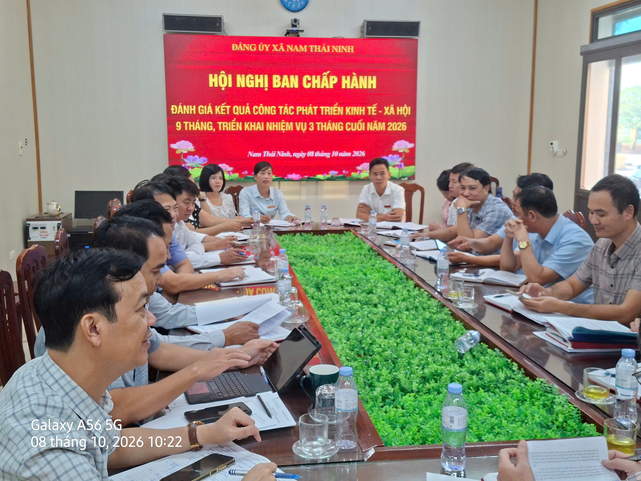 ĐẢNG ỦY XÃ NAM THÁI NINH TỔ CHỨC HỘI NGHỊ BAN CHẤP HÀNH ĐẢNG BỘ, ĐÁNH GIÁ KẾT QUẢ THỰC HIỆN NHIỆM VỤ 9 THÁNG ĐẦU NĂM, TRIỂN KHAI NHIỆM VỤ 3 THÁNG CUỐI NĂM 2026